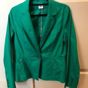Cabi Green One Button Blazer